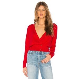 Lovers + Friends Cherry Red Alex Sweater Sz S